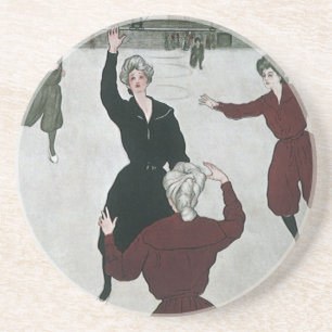 Antike Sportart, Basketballspielerinnen im Spiel Getränkeuntersetzer