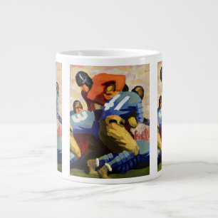 Antike Sportart, Fußballspieler in einem Spiel Jumbo-Tasse