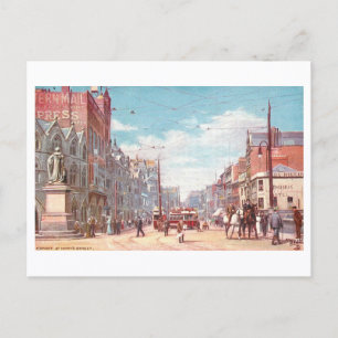 Antike St. Mary's Street, Cardiff, Wales Postkarte