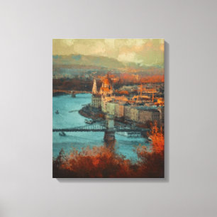 Antike Stadt Leinwanddruck