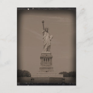 Antike Statue des Freiheitsfotografen Postkarte