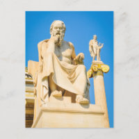 Antike Statue des Philosophen in Athen, Griechenla