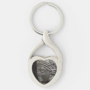 Antike Statue Herz Keychain Schlüsselanhänger