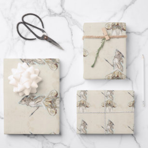 Antike Statue von Athena, Griechenland Geschenkpapier Set