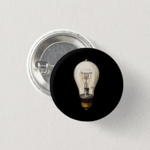 Antike Steampunk-Glühbirne Button