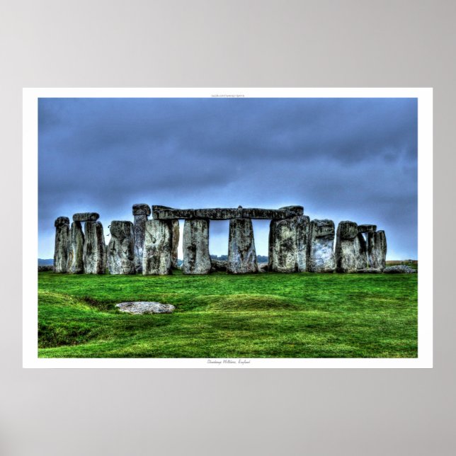 Antike Stonehenge Stehend Stones England Poster (Vorne)
