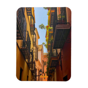 Antike Straße in Sevilla, Spanien, Reise Magnet