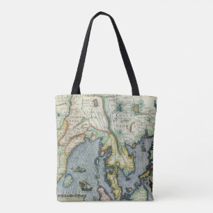 Antike Südostasienkarte von Mercator / Hondius Tasche