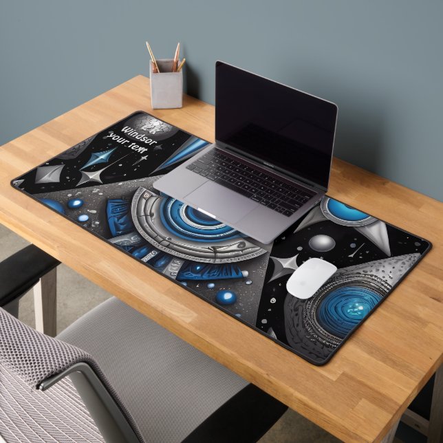 Antike Symbole im lebhaften abstrakten Design Schreibtischunterlage (Büro 2)