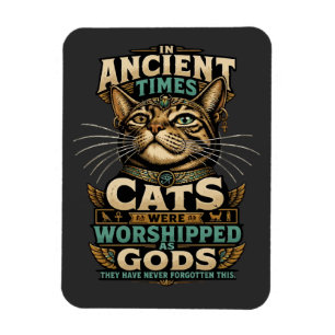 Antike Tabby-Katzenattitüde Magnet