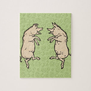 Antike Tanzschweine: Whimsical Vintag Piggy Jig
