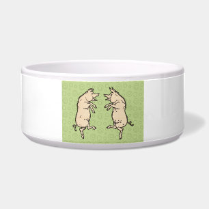 Antike Tanzschweine: Whimsical Vintag Piggy Jig Napf