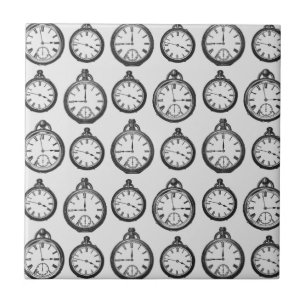 Antike Taschenuhren Muster Fliese