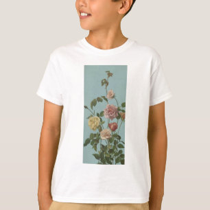 Antike Teerose und rosafarbene Rosen T-Shirt