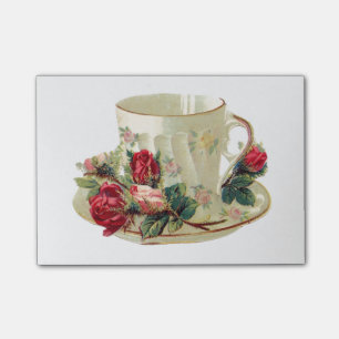 Antike Teetasse Post-it Klebezettel
