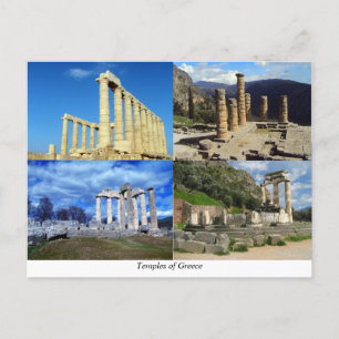 Antike Tempel in Griechenland Postkarte
