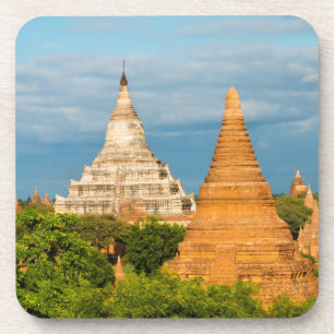 Antike Tempel und Pagoden Bagan Getränkeuntersetzer
