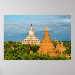 Antike Tempel und Pagoden   Bagan Poster