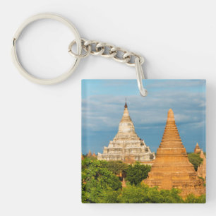 Antike Tempel und Pagoden Bagan Schlüsselanhänger