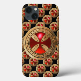 ANTIKE TEMPLAR CROSS Red Ruby Gem Case-Mate iPhone Hülle