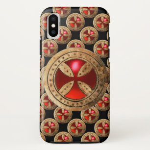 ANTIKE TEMPLAR CROSS Red Ruby Gem title_seo2
