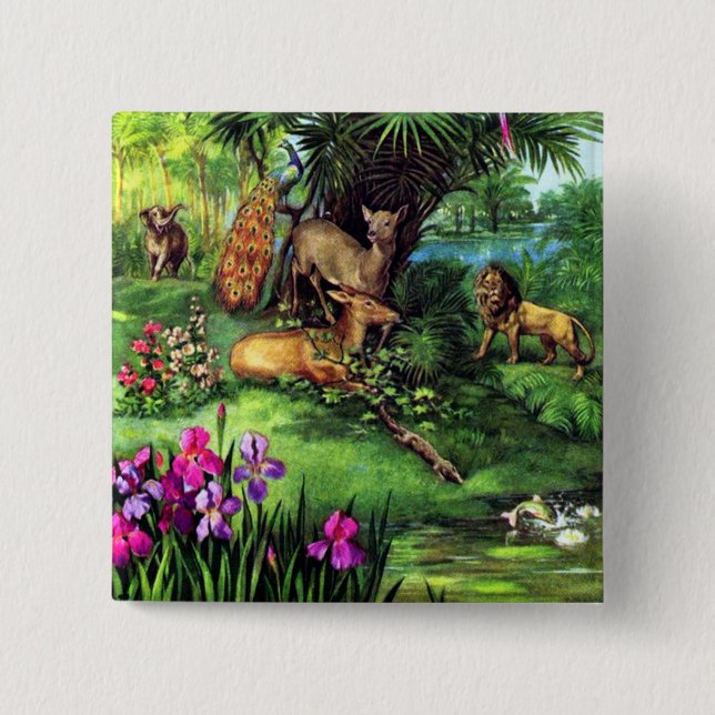 Antike Tiere Button (Vorderseite)