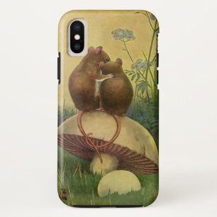 Antike Tiere, Liebe und Romanze Feldmäuse iPhone X Hülle