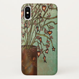 Antike Tin-Vase mit Herzen Baum Case-Mate iPhone Hülle