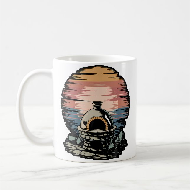 Antike Töpferei Brennofen Keramik Kunstlehrer Töpf Kaffeetasse (Links)