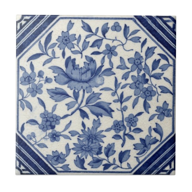 Antike Transferware der Wiedergabe-VT0002 Fliese (Vorderseite)