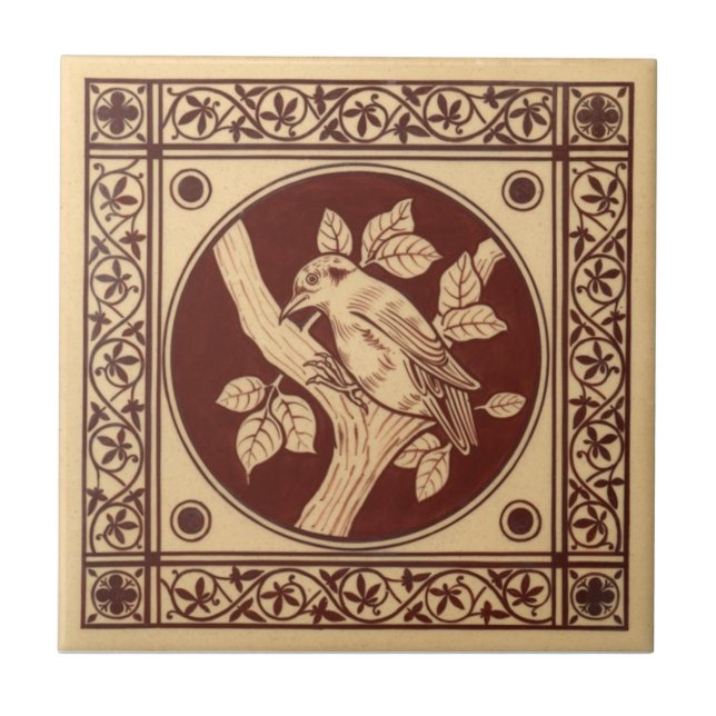 Antike Transferware der Wiedergabe-VT0008 Fliese (Vorderseite)