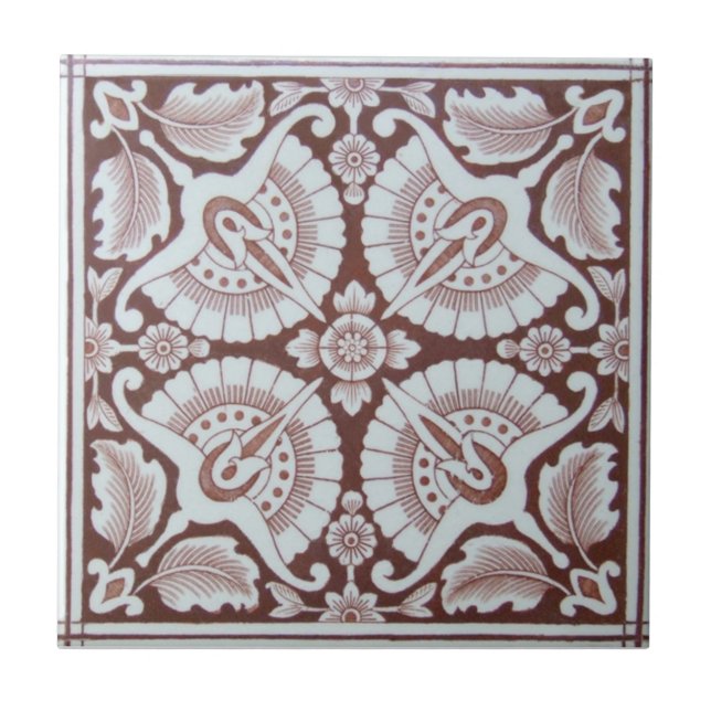 Antike Transferware der Wiedergabe-VT0048 Fliese (Vorderseite)