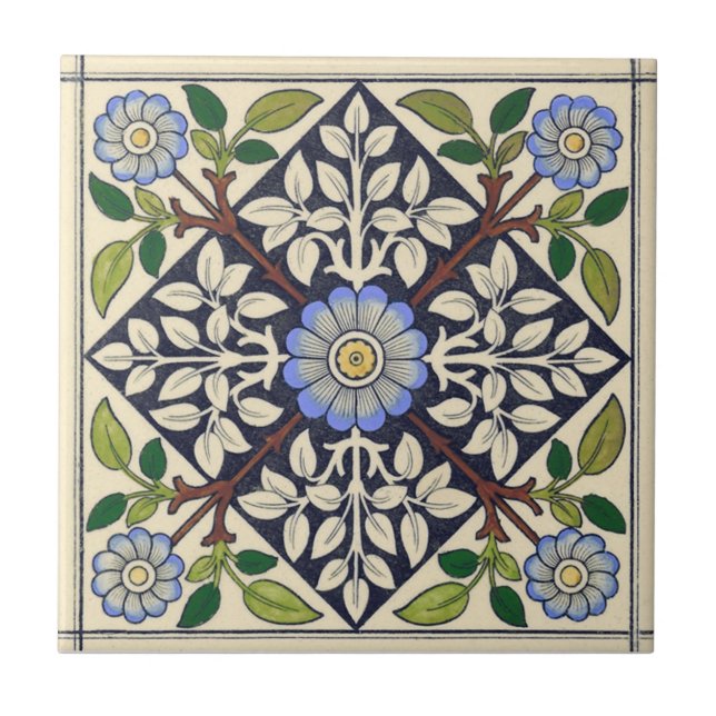 Antike Transferware der Wiedergabe-VT0054 Fliese (Vorderseite)