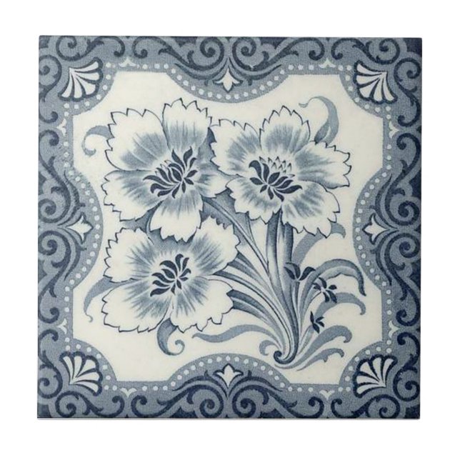 Antike Transferware der Wiedergabe-VT0079 Fliese (Vorderseite)