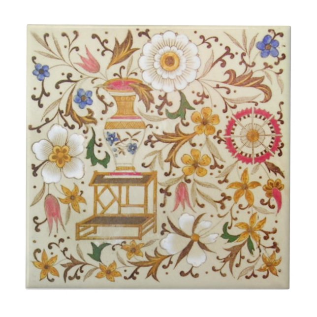 Antike Transferware der Wiedergabe-VT0105 Fliese (Vorderseite)