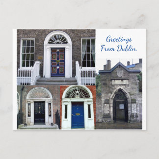 Antike Türensammlung, Grüße aus Dublin Postkarte
