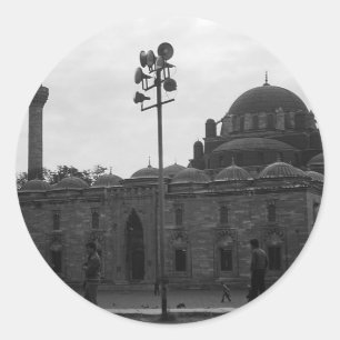 Antike Türkei Istanbul Beyazit-Camii Moschee Canva Runder Aufkleber