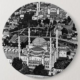 Antike Türkei Istanbul Blaue Moschee Überblick 197 Button