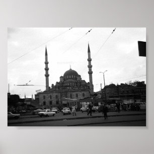 Antike Türkei Istanbul Die Yeni Camii-Moschee Poster