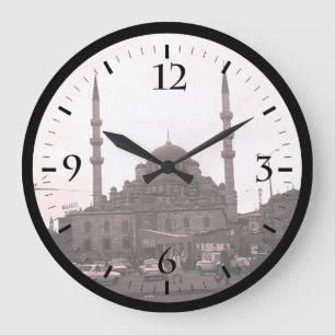 Antike Türkei Istanbul Die Yeni-Camii-Moschee Watc Große Wanduhr