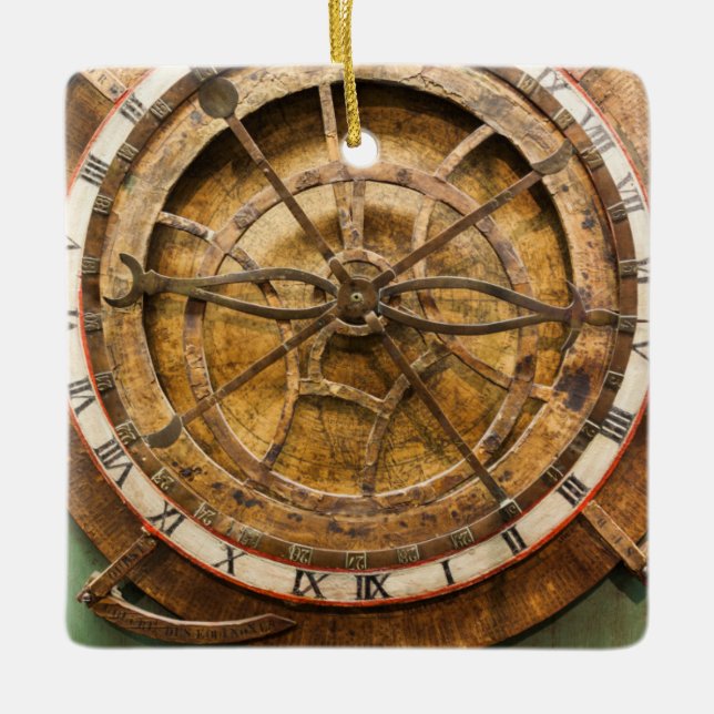 Antike Uhr, Deutschland Keramikornament (Vorderseite)