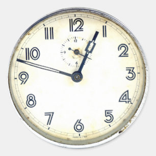 Antike Uhr Runder Aufkleber