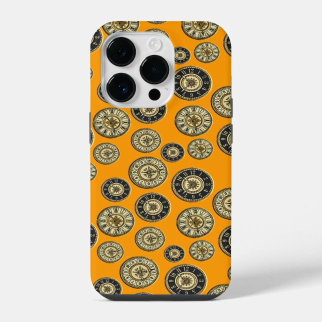 Antike Uhren iPhone Hülle (Rückseite)