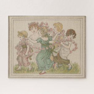 Antike Valentinskarte, Kate Greenway, ca. 1880
