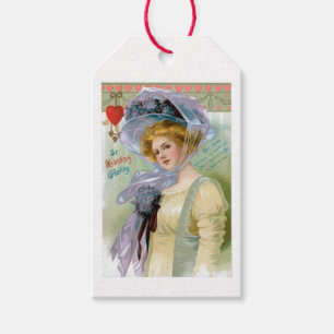 Antike Valentinsrose Violette Blumenlady Geschenkanhänger