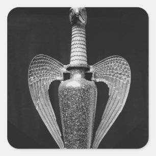 Antike Vase in liturgische Quelle umgewandelt Quadratischer Aufkleber