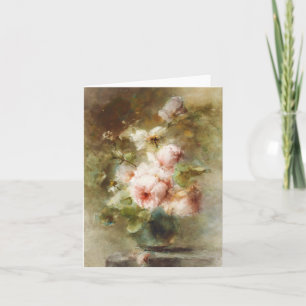 Antike Vase mit Rosen  Margaretha Roosenboom Karte
