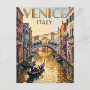 Antike Venedig-Reisepostkarte Postkarte