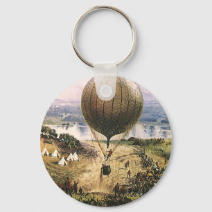 Antike Verkehrsmittel, Heißluftballon-Luftschiffe Schlüsselanhänger