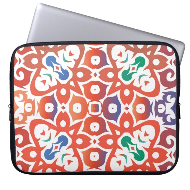 Antike verzierte Fliesen talavera mexico. Handgezo Laptopschutzhülle (Vorderseite)